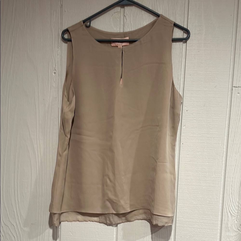 NWT Black Label by Chicos Elegant Tan Sleeveless Top - Picture 1 of 1